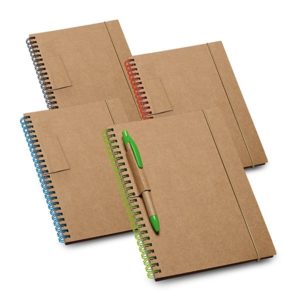 Caderno personalizado em papel reciclado