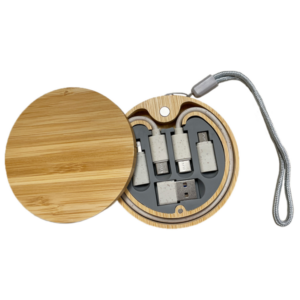 Eco-Friendly 60w Bamboo USB - ACC-CBLBOX